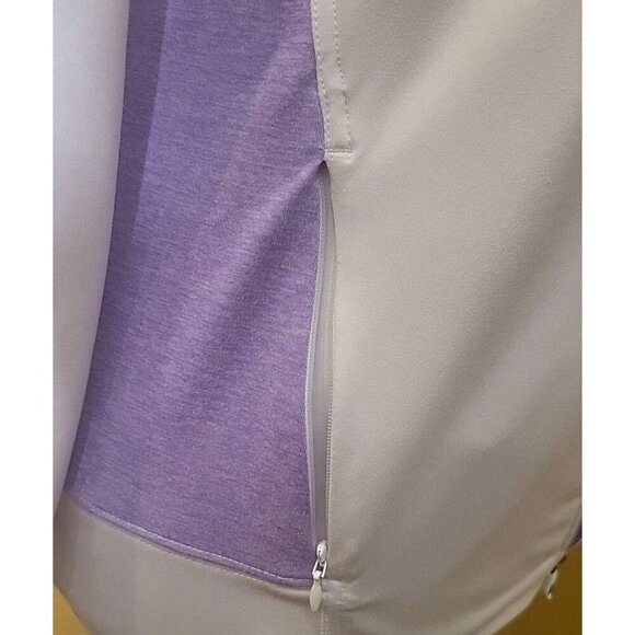 Footjoy Womens Full Zip Jacket White Purple Craguns Legacy New Pockets Wicking - Picture 9 of 14